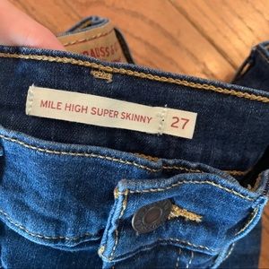 Levi Mile high super skinny size 27 - worn once